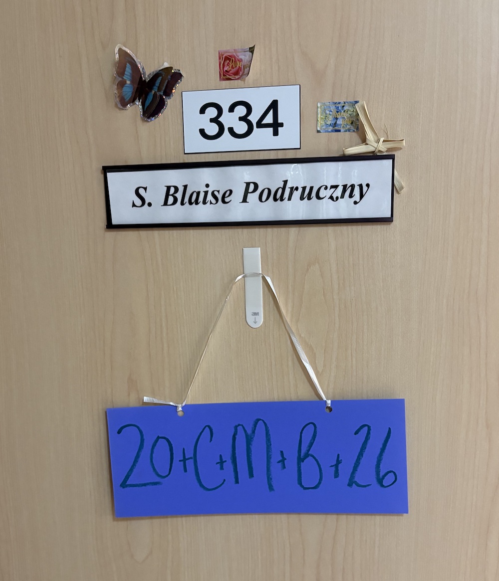 sign on Door for a blessing and hope