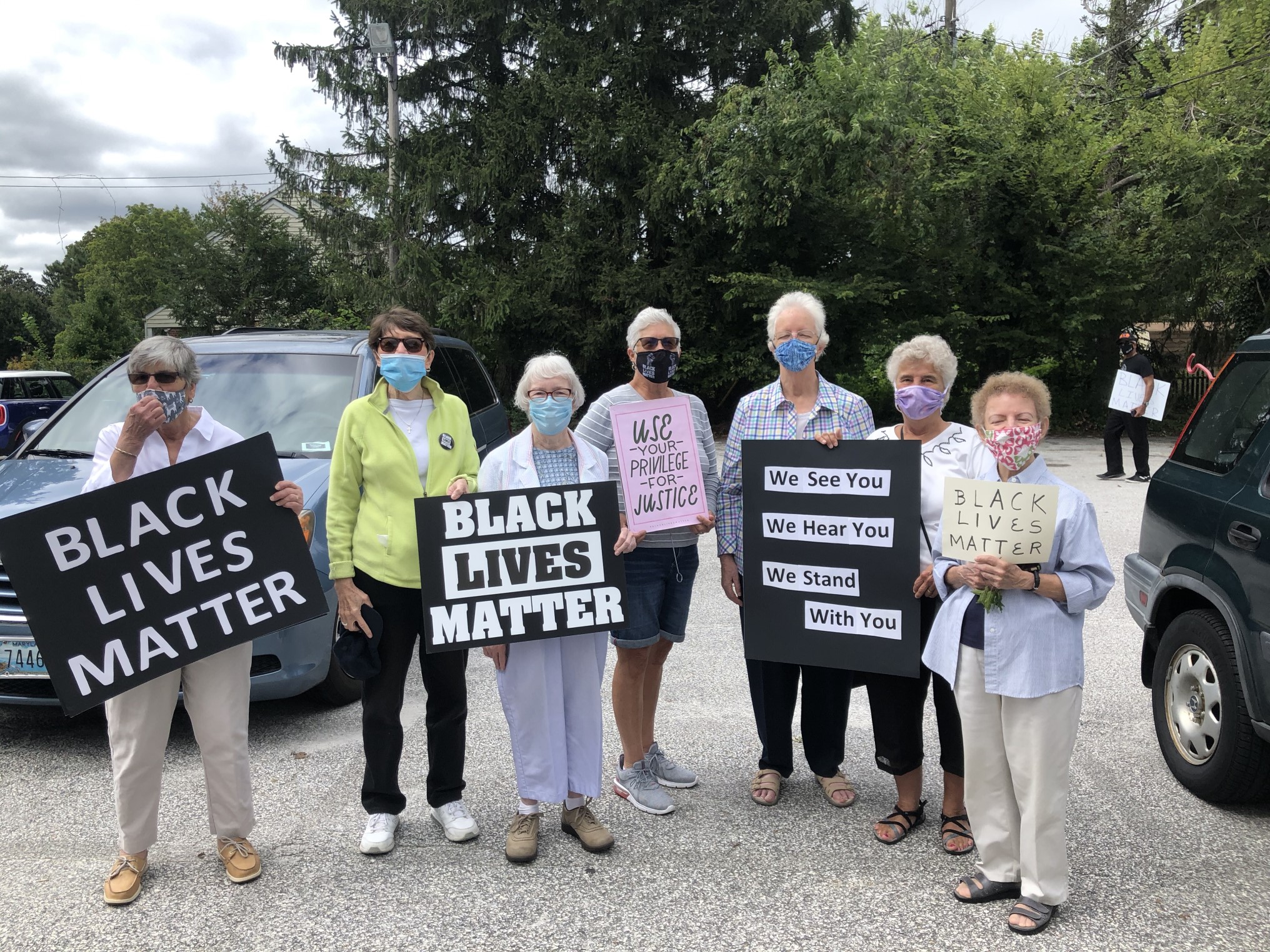 Sisters at BLM Rally