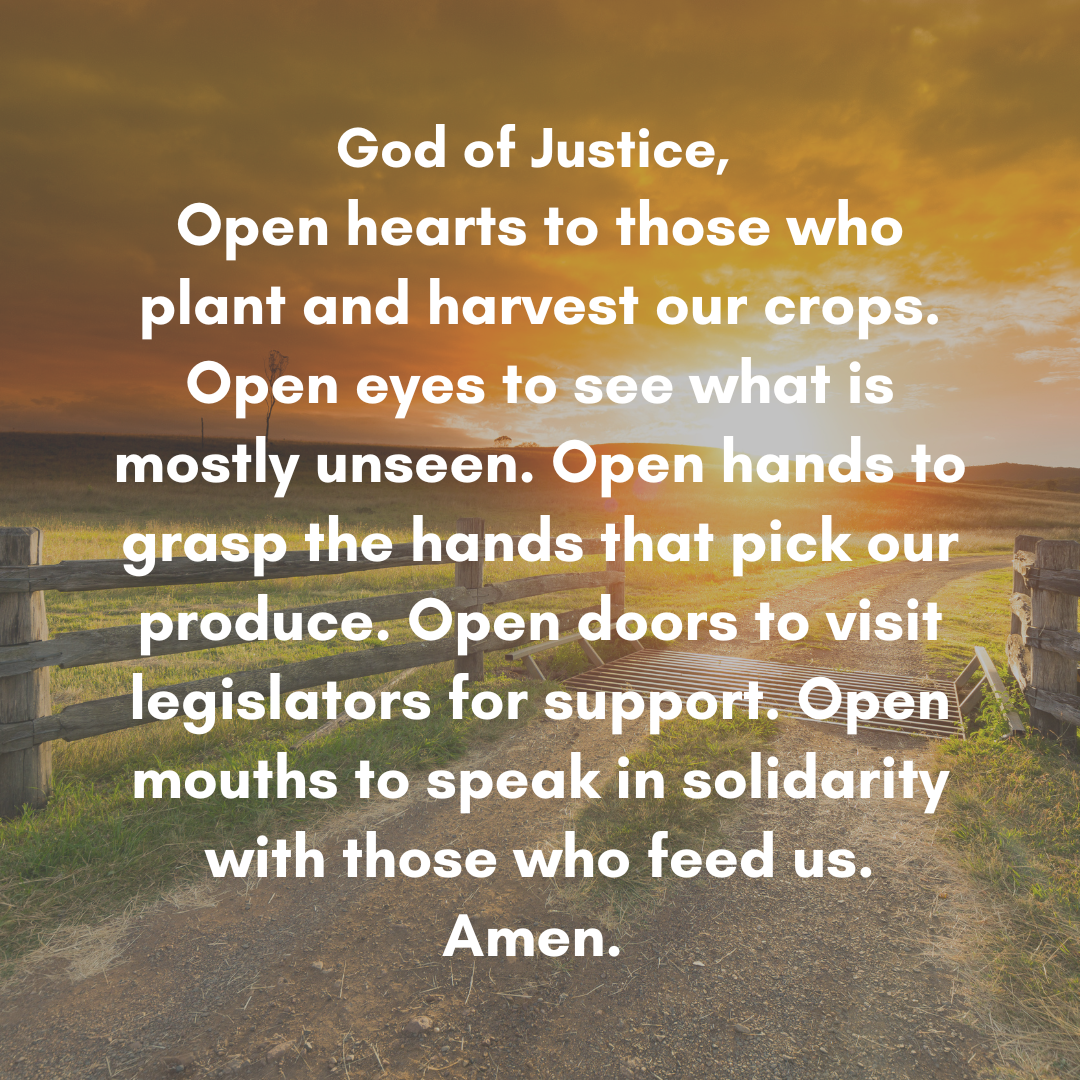 Farm Workers Prayer Graphic