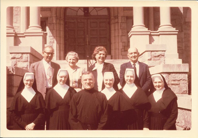 The Schneggenburger family sometime after 1963 when the habits were changed.