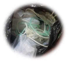 image of plastic trash in a trash bag