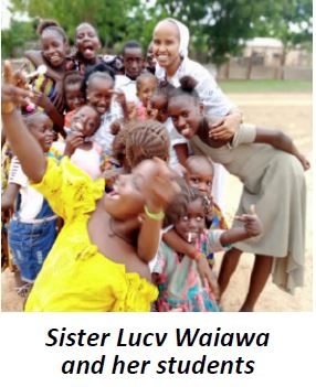 Sr Lucy Waiawa with Students