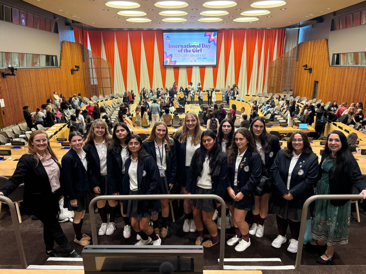 Photo of AHA Students at the UN
