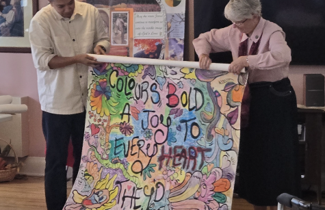 Sister Rosemary Howarth and Vu Display Colouring Sheet