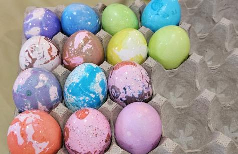 Easter Eggs created by Sisters in Waterdown, Canada