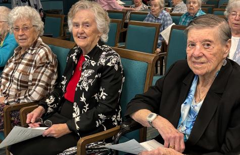 Sisters Maryrose Crowley, Anne McCarthy, and Maryann Bazata