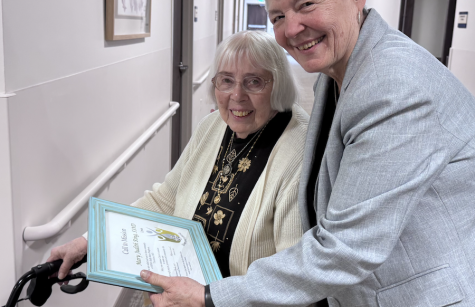 Sister Charmaine gives Sister Judith Ring her Call to Mission