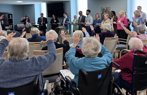 Sisters bless the Stella Maris staff