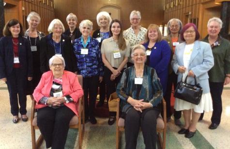 Left to Right, Seated: Audrey Kemp, Hermie Schuster; Standing: Sybil Percy, Liz Whyte, Catherine Heffernan, Nerina Murray, Pat Murphy, Anne Gallagher, Natalie Lorimer, Christine Oates, Josie MacRae, Hong Pham, Lan Nguyen, Pat Stortz photo of partisipants
