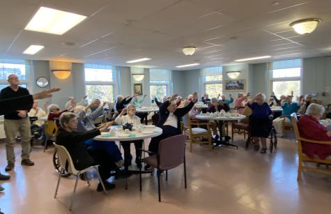 The Sisters giving a blessing to S. Delia and S. Maureen